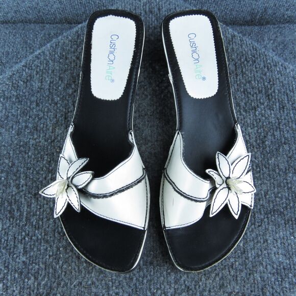 CUSHIONAIRE Women's Floral Slide White Synthetic Size 8.5M Used 2025 - Picture 3 of 10